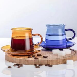 colored glass cup