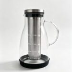 Borosilicate glass coffee maker with stainless steel mesh filter